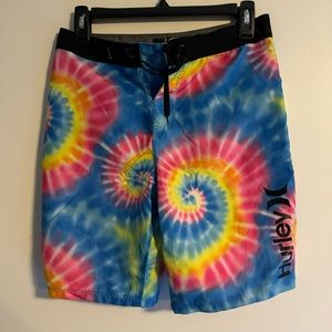 Boys Tie Dye Hurley Bathing Suit